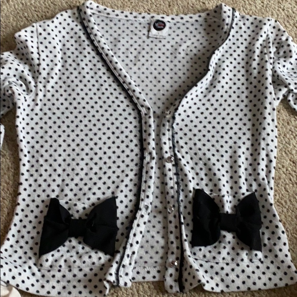 Polkadotted cardigan